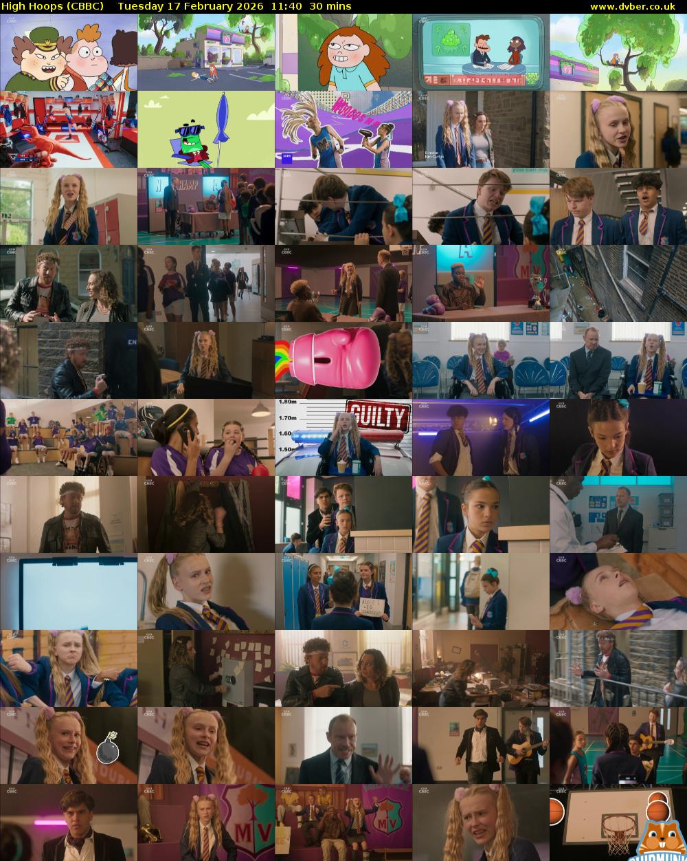 High Hoops (CBBC) Tuesday 17 February 2026 11:40 - 12:10