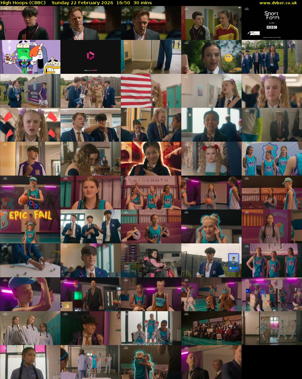 High Hoops (CBBC) Sunday 22 February 2026 16:50 - 17:20