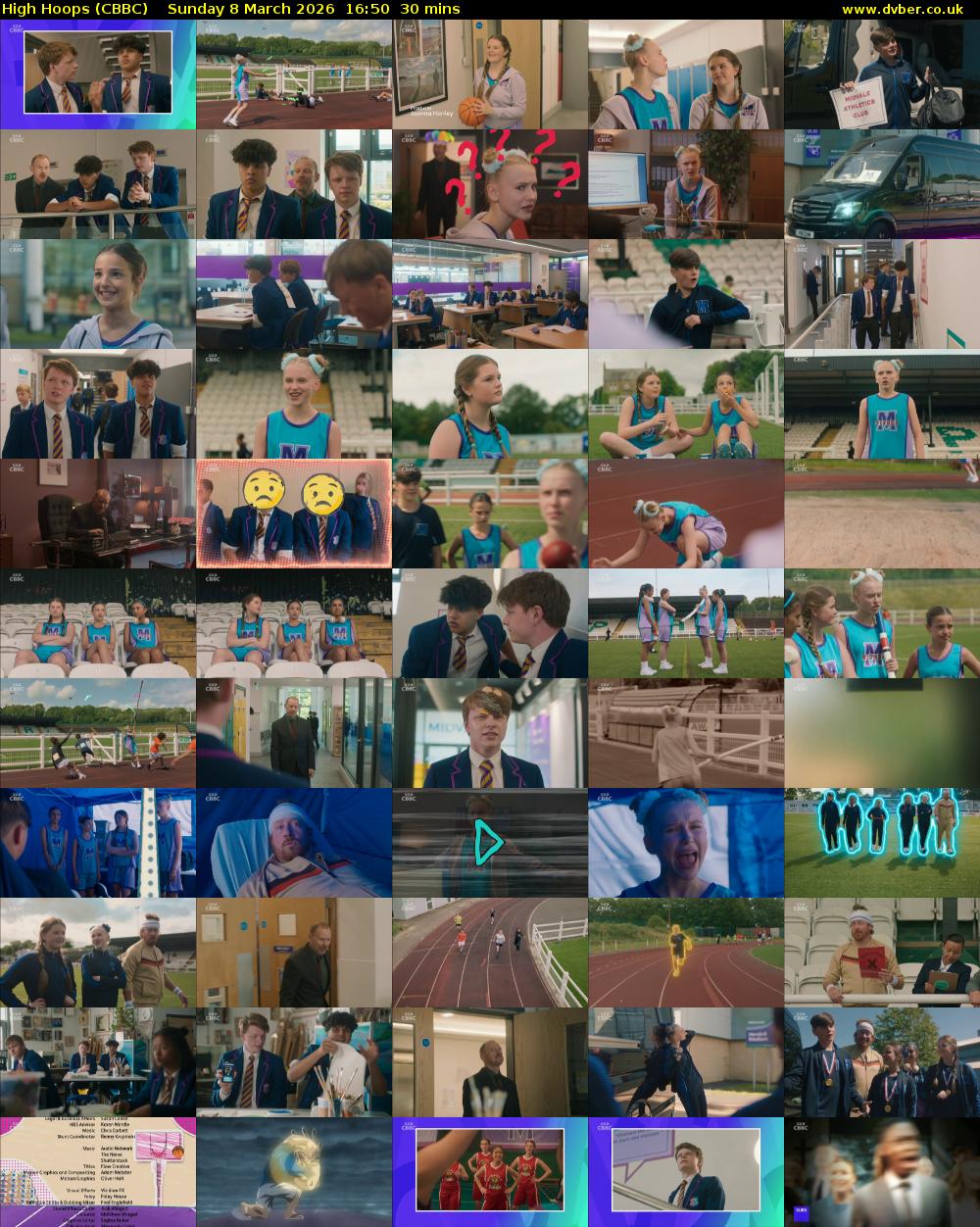 High Hoops (CBBC) Sunday 8 March 2026 16:50 - 17:20