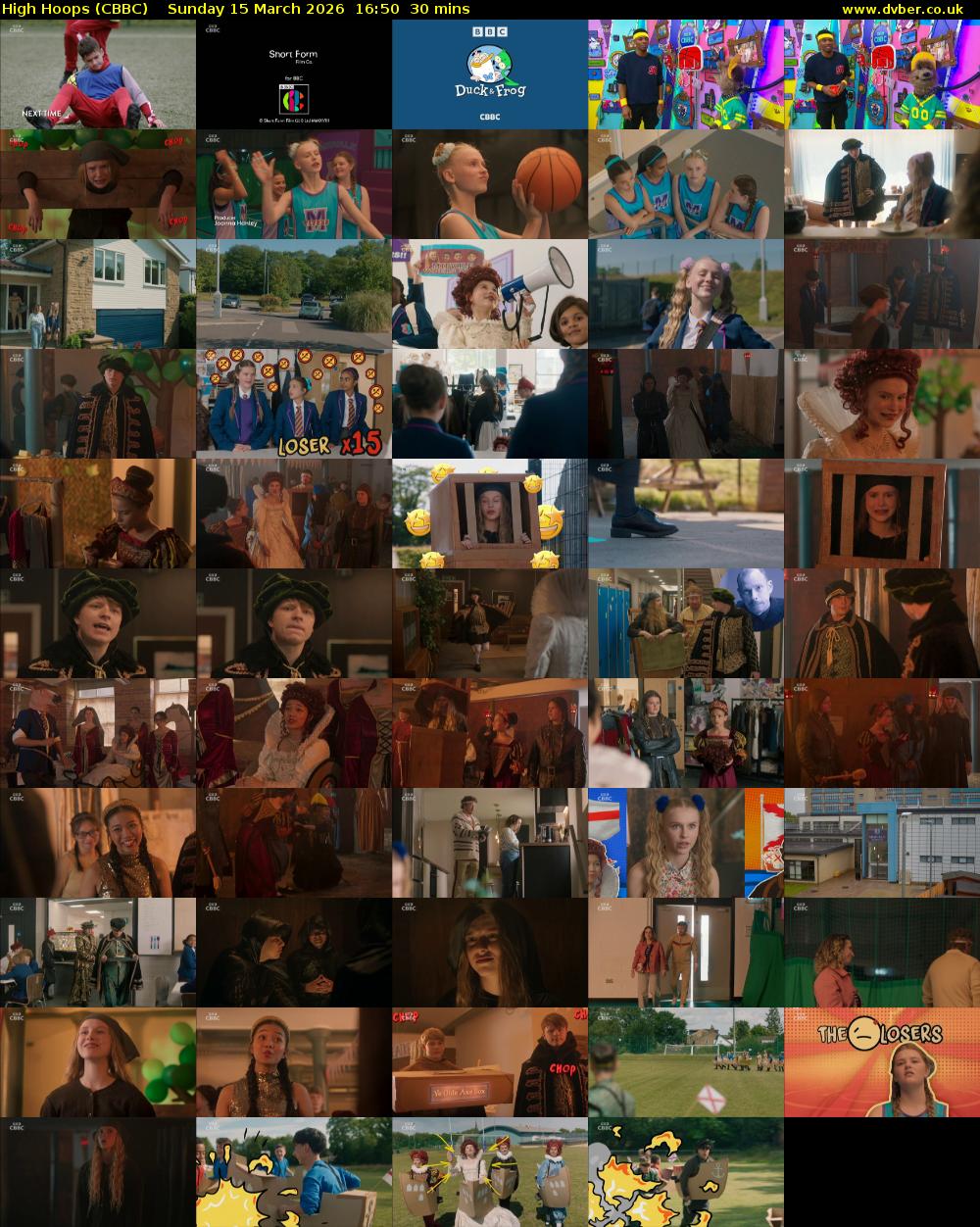 High Hoops (CBBC) Sunday 15 March 2026 16:50 - 17:20