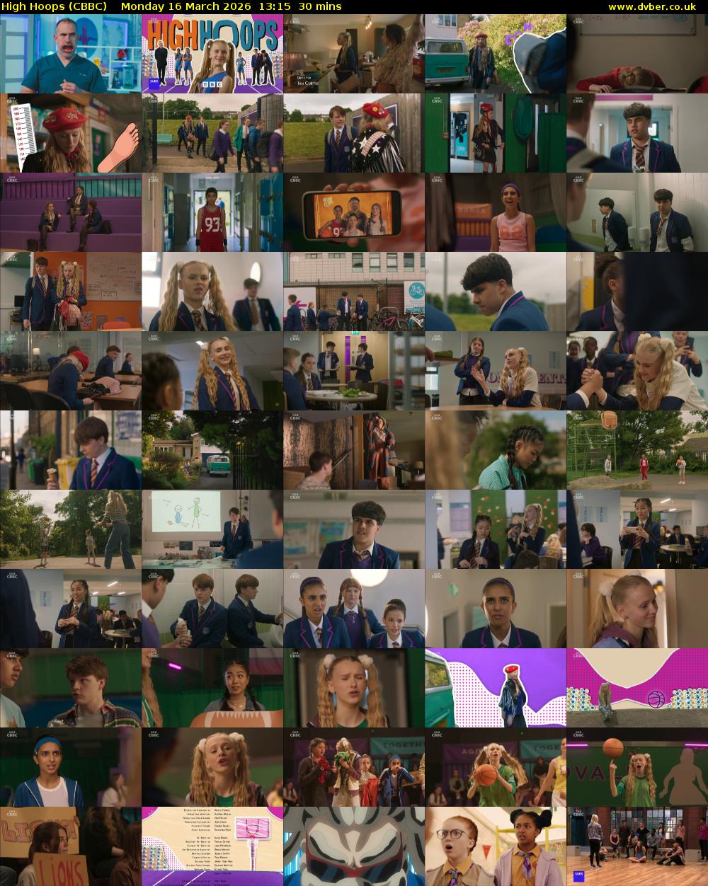 High Hoops (CBBC) Monday 16 March 2026 13:15 - 13:45