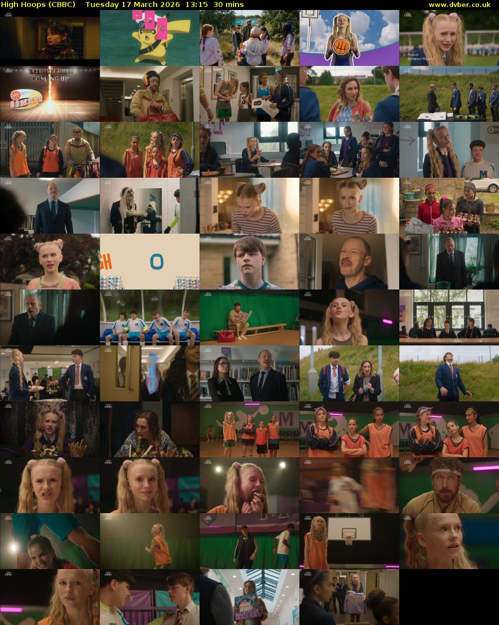 High Hoops (CBBC) Tuesday 17 March 2026 13:15 - 13:45