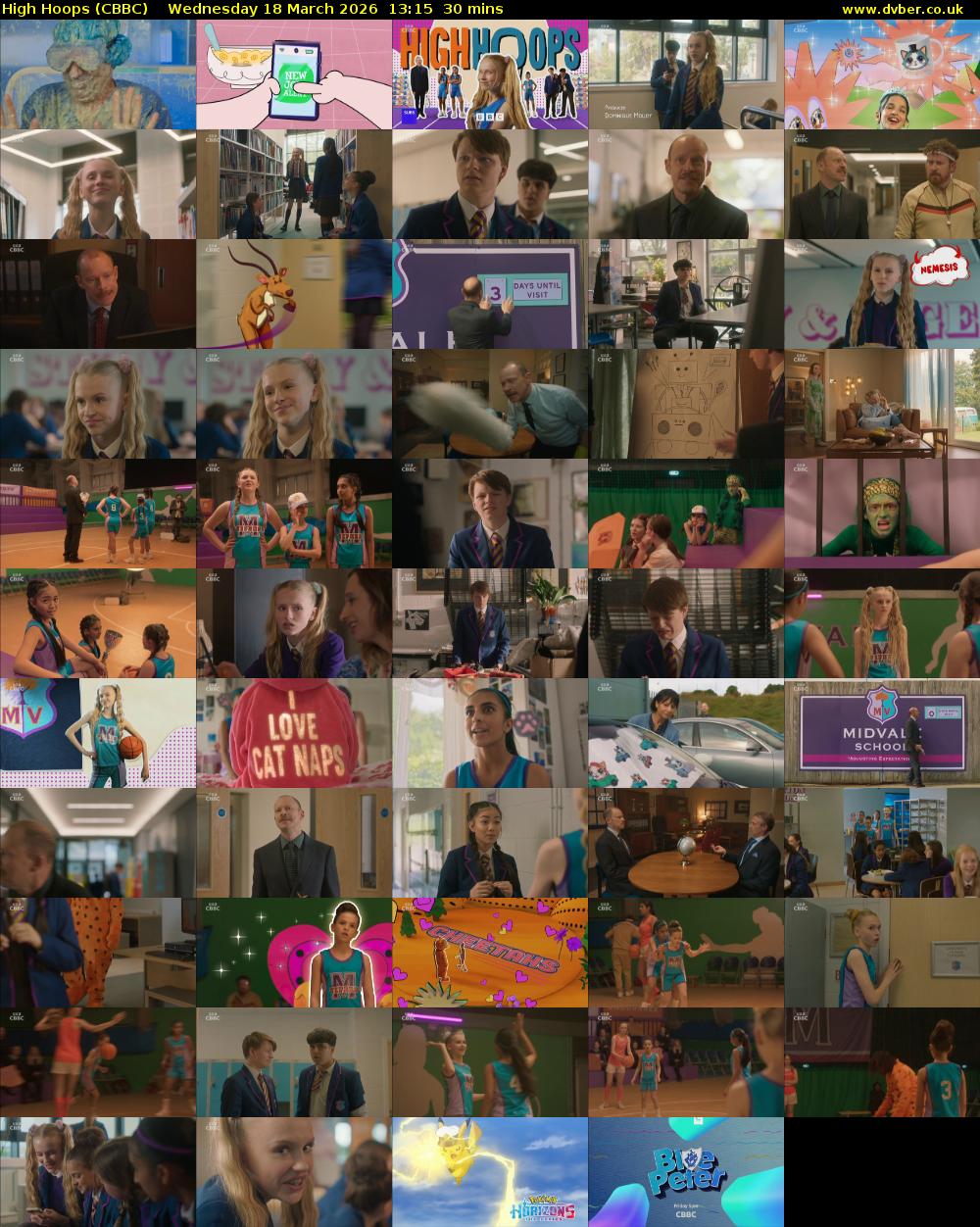 High Hoops (CBBC) Wednesday 18 March 2026 13:15 - 13:45