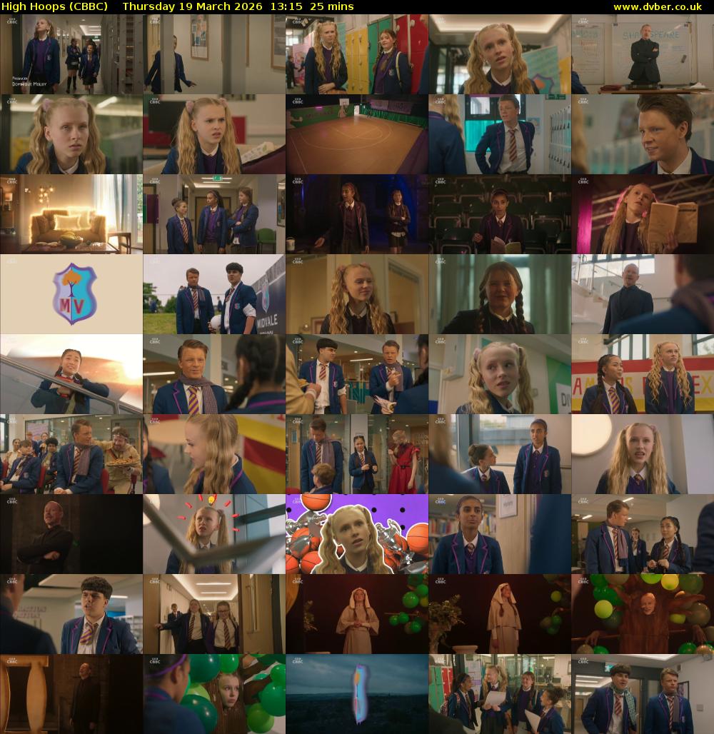 High Hoops (CBBC) Thursday 19 March 2026 13:15 - 13:40