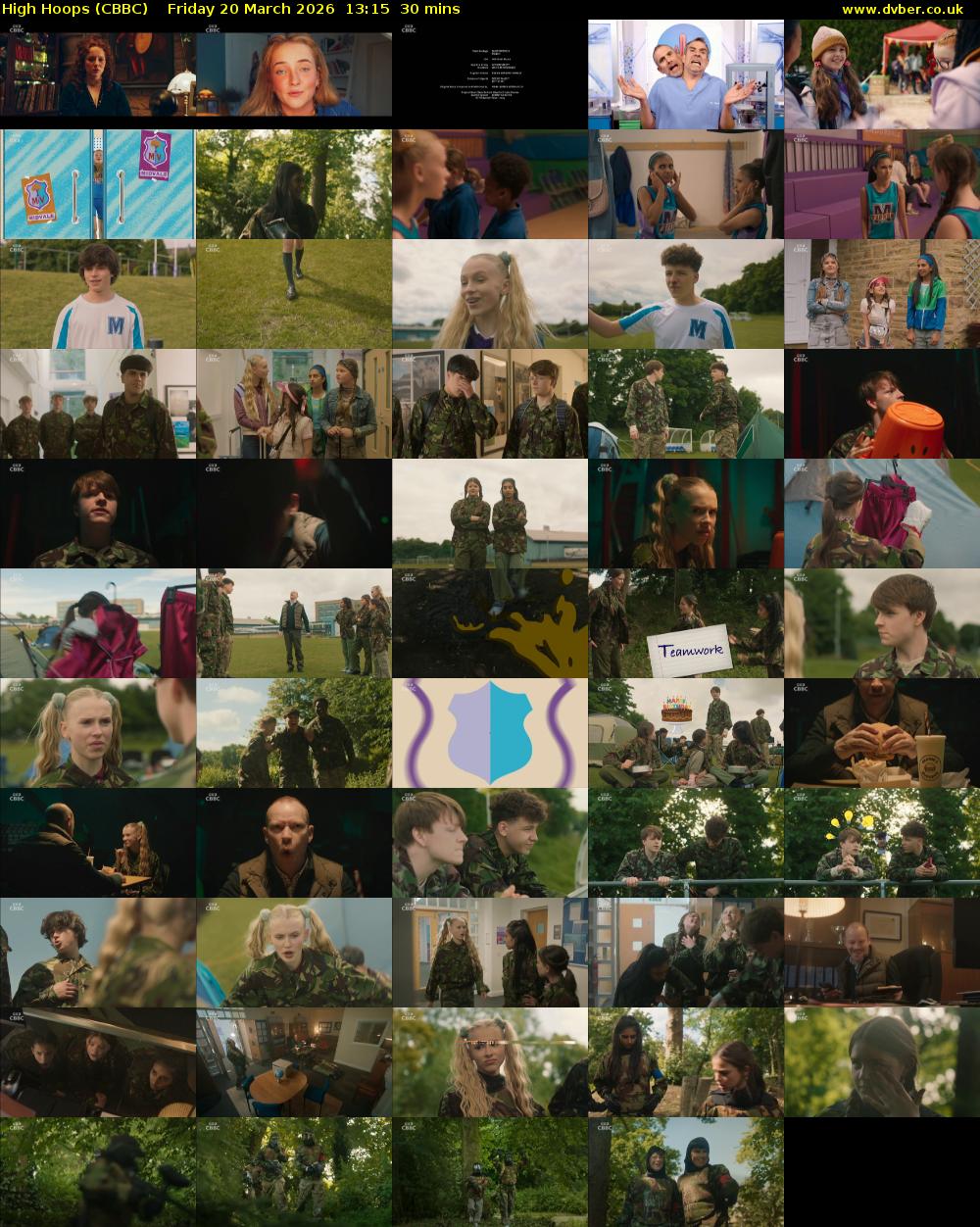 High Hoops (CBBC) Friday 20 March 2026 13:15 - 13:45