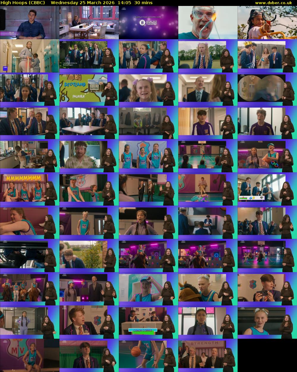 High Hoops (CBBC) Wednesday 25 March 2026 14:05 - 14:35