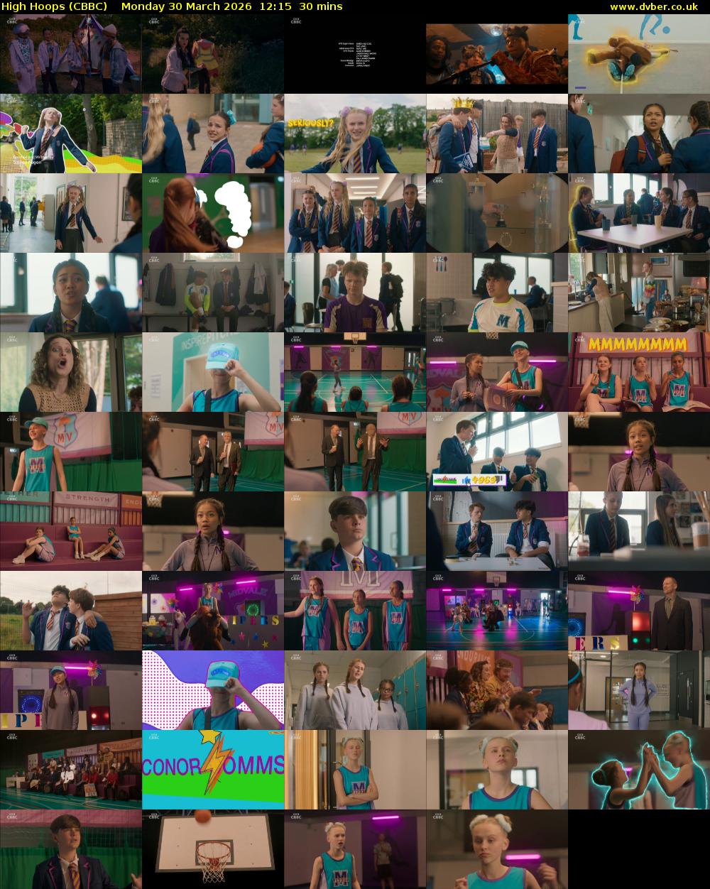 High Hoops (CBBC) Monday 30 March 2026 12:15 - 12:45