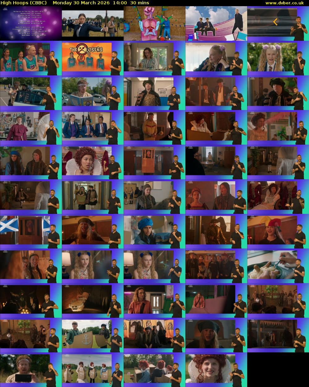 High Hoops (CBBC) Monday 30 March 2026 14:00 - 14:30