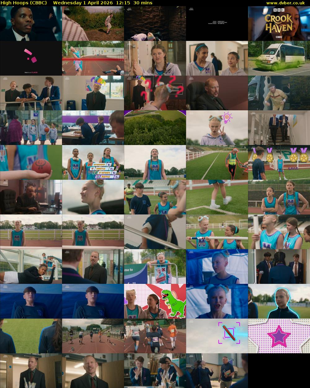 High Hoops (CBBC) Wednesday 1 April 2026 12:15 - 12:45