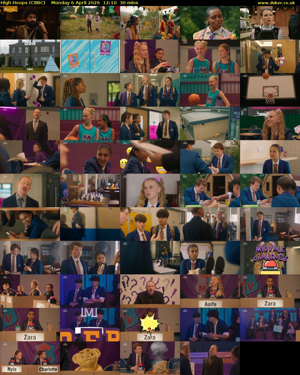 High Hoops (CBBC) Monday 6 April 2026 12:10 - 12:40