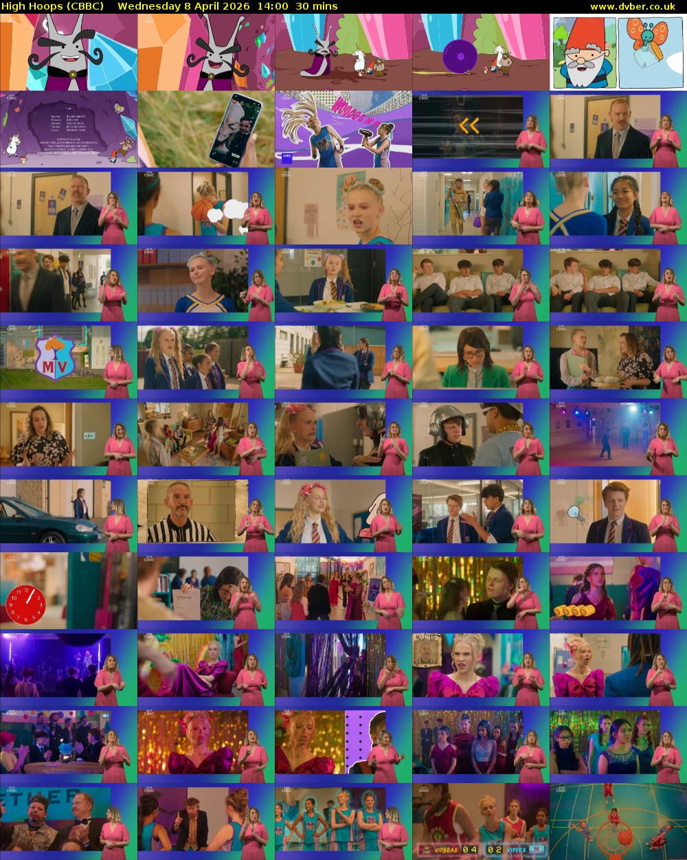 High Hoops (CBBC) Wednesday 8 April 2026 14:00 - 14:30