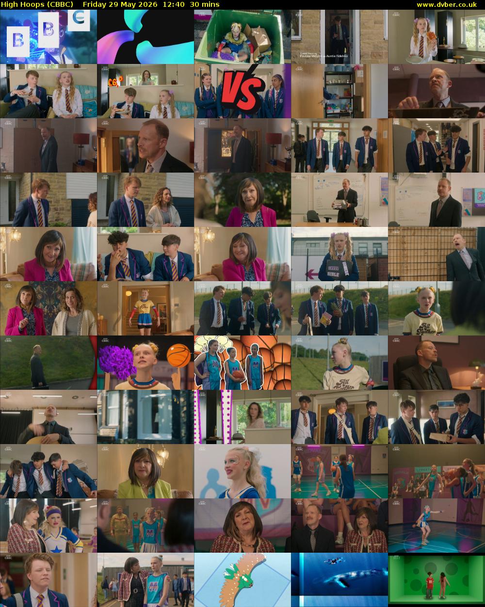 High Hoops (CBBC) Friday 29 May 2026 12:40 - 13:10