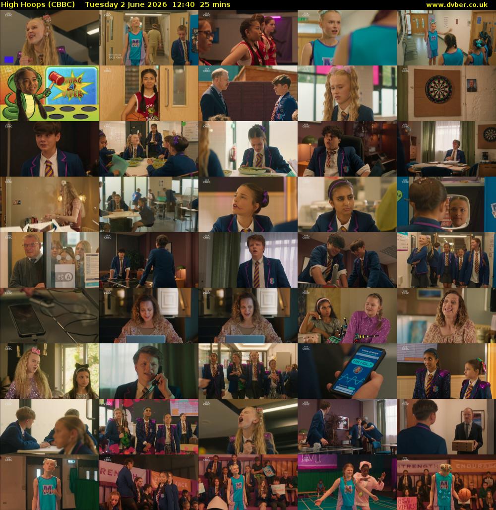 High Hoops (CBBC) Tuesday 2 June 2026 12:40 - 13:05