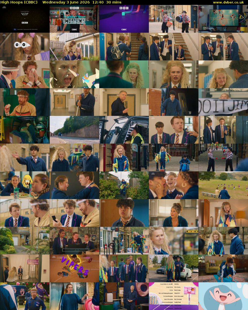 High Hoops (CBBC) Wednesday 3 June 2026 12:40 - 13:10