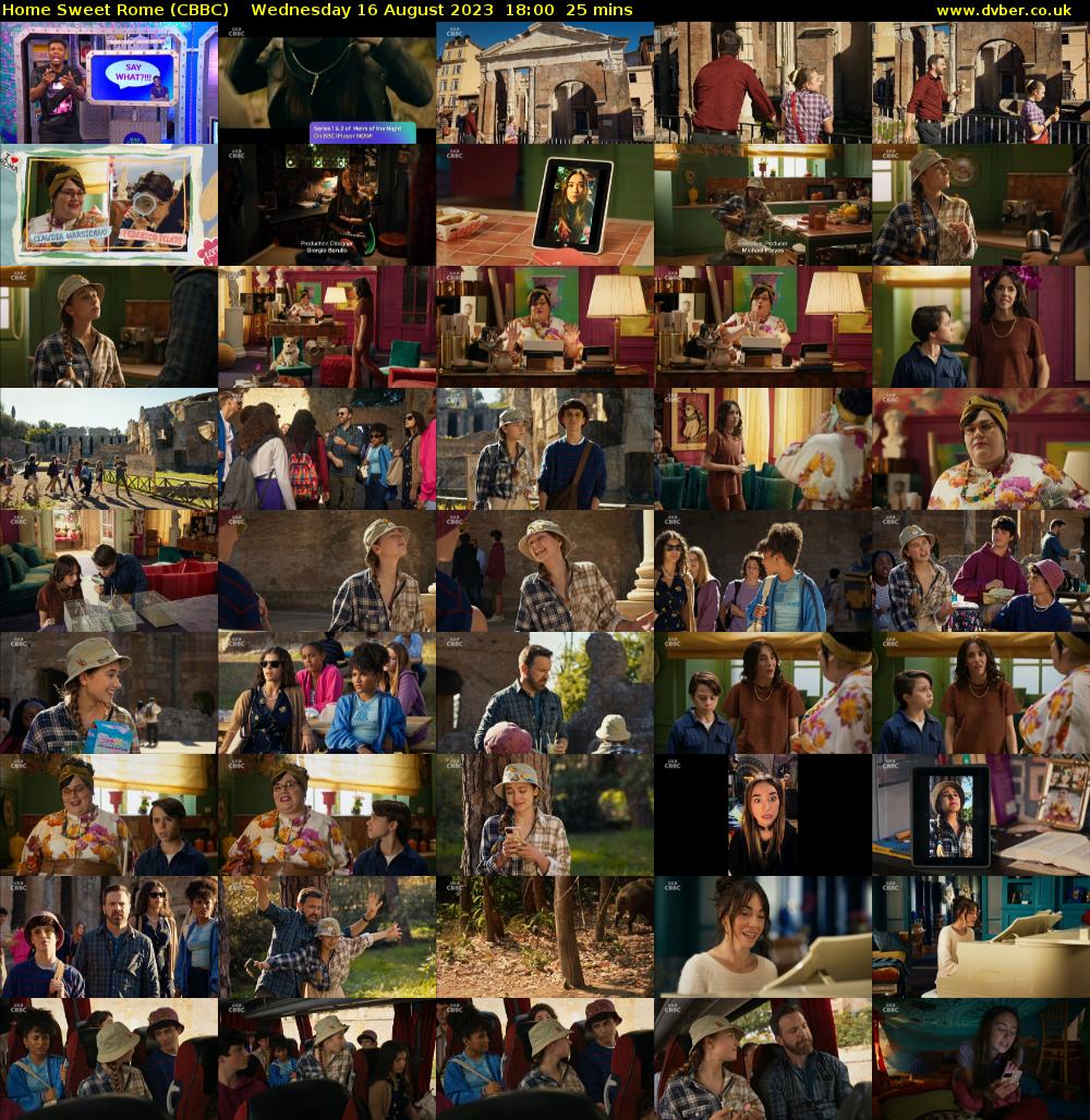 Home Sweet Rome (CBBC) Wednesday 16 August 2023 18:00 - 18:25
