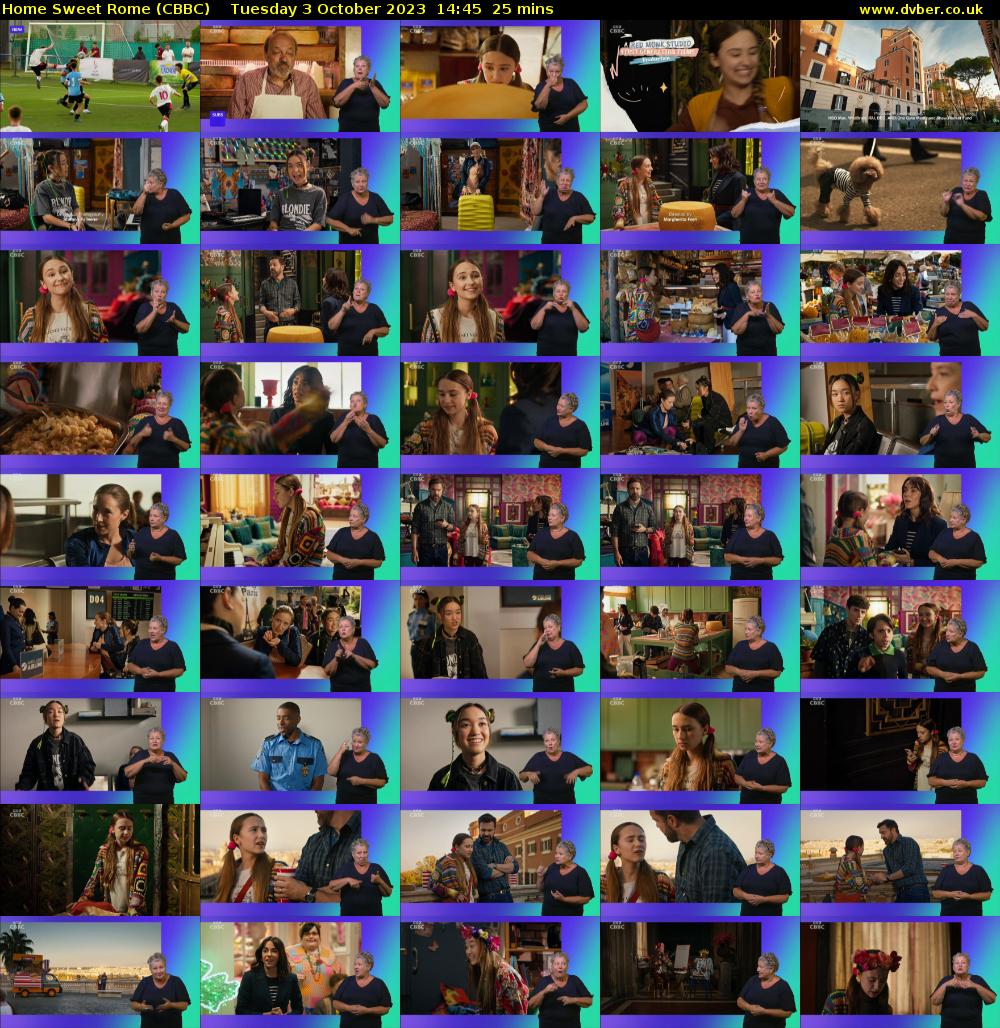 Home Sweet Rome (CBBC) Tuesday 3 October 2023 14:45 - 15:10