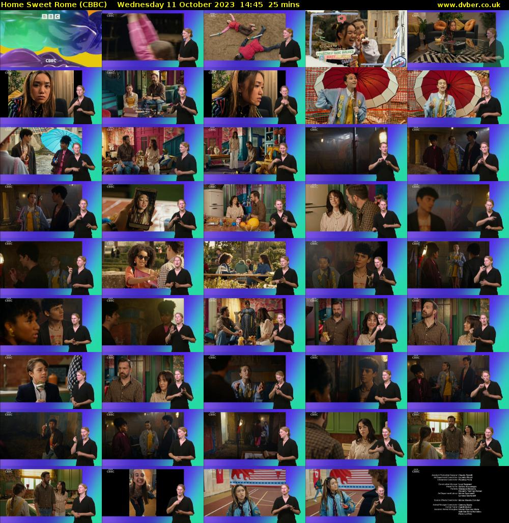 Home Sweet Rome (CBBC) Wednesday 11 October 2023 14:45 - 15:10