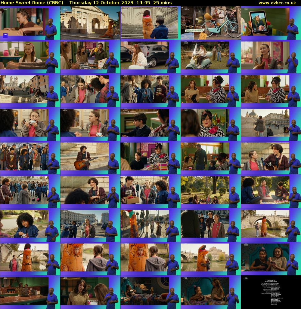 Home Sweet Rome (CBBC) Thursday 12 October 2023 14:45 - 15:10