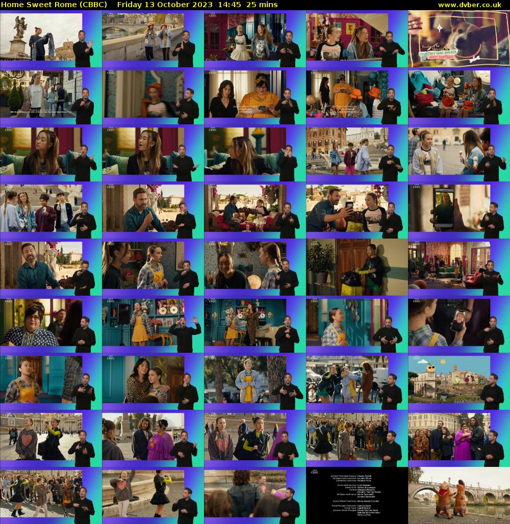 Home Sweet Rome (CBBC) Friday 13 October 2023 14:45 - 15:10
