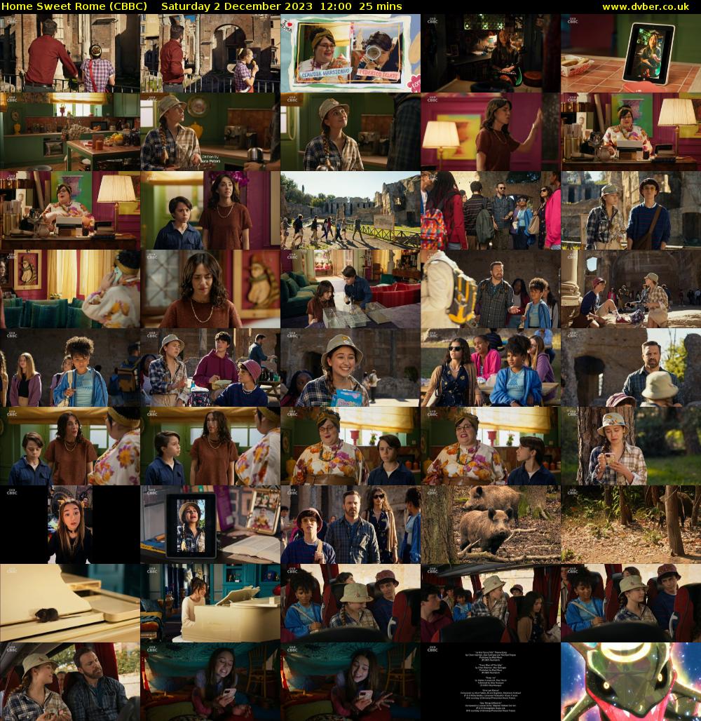 Home Sweet Rome (CBBC) Saturday 2 December 2023 12:00 - 12:25
