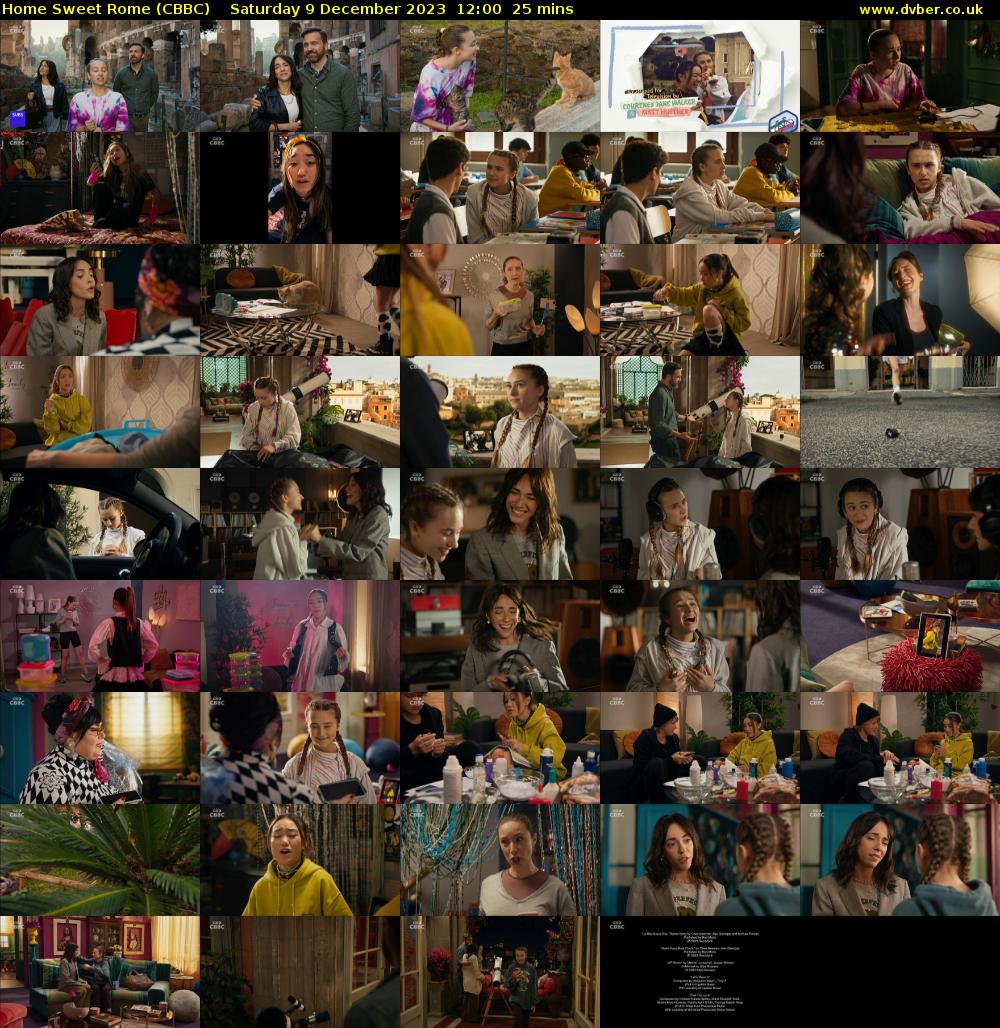 Home Sweet Rome (CBBC) Saturday 9 December 2023 12:00 - 12:25