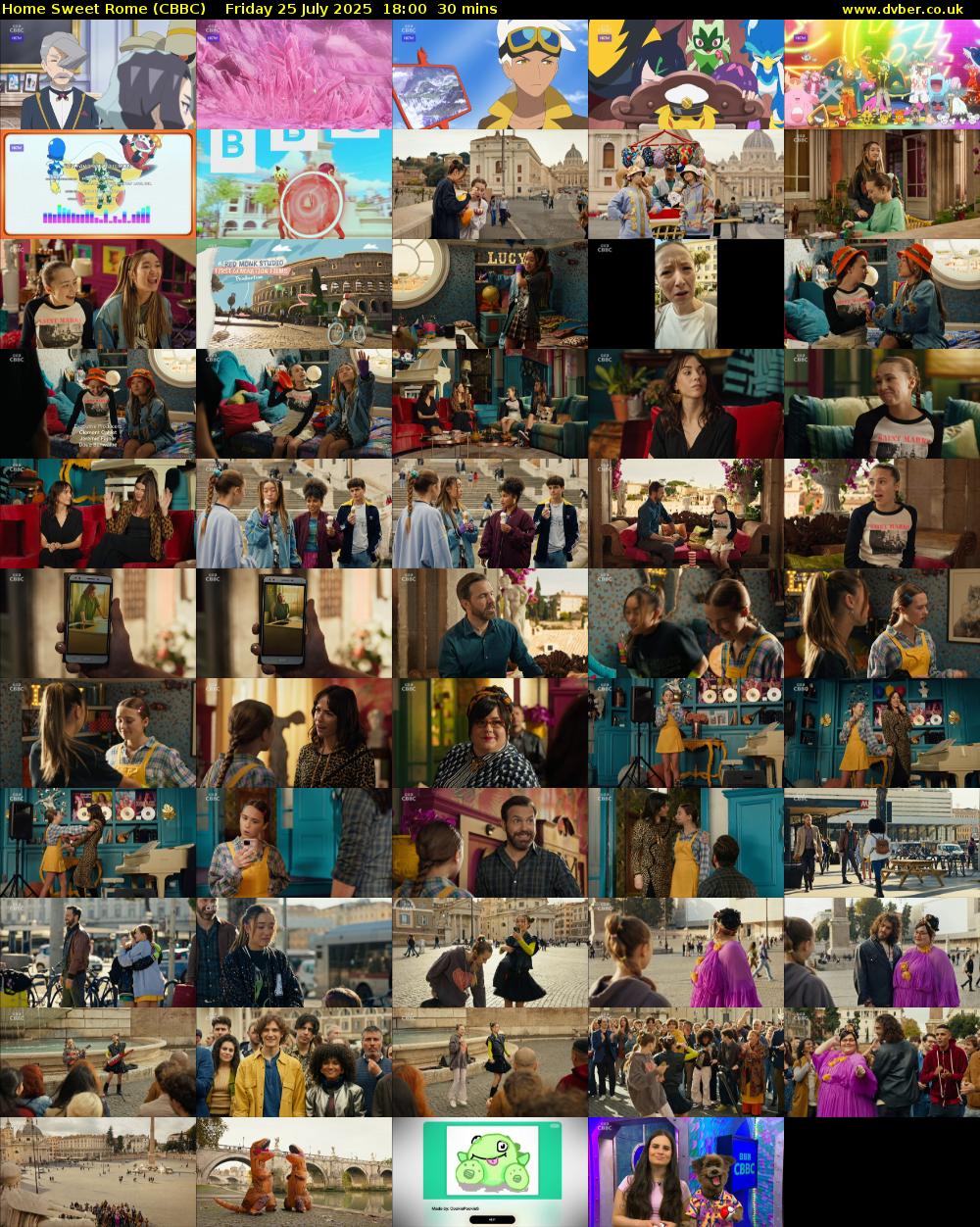 Home Sweet Rome (CBBC) Friday 25 July 2025 18:00 - 18:30