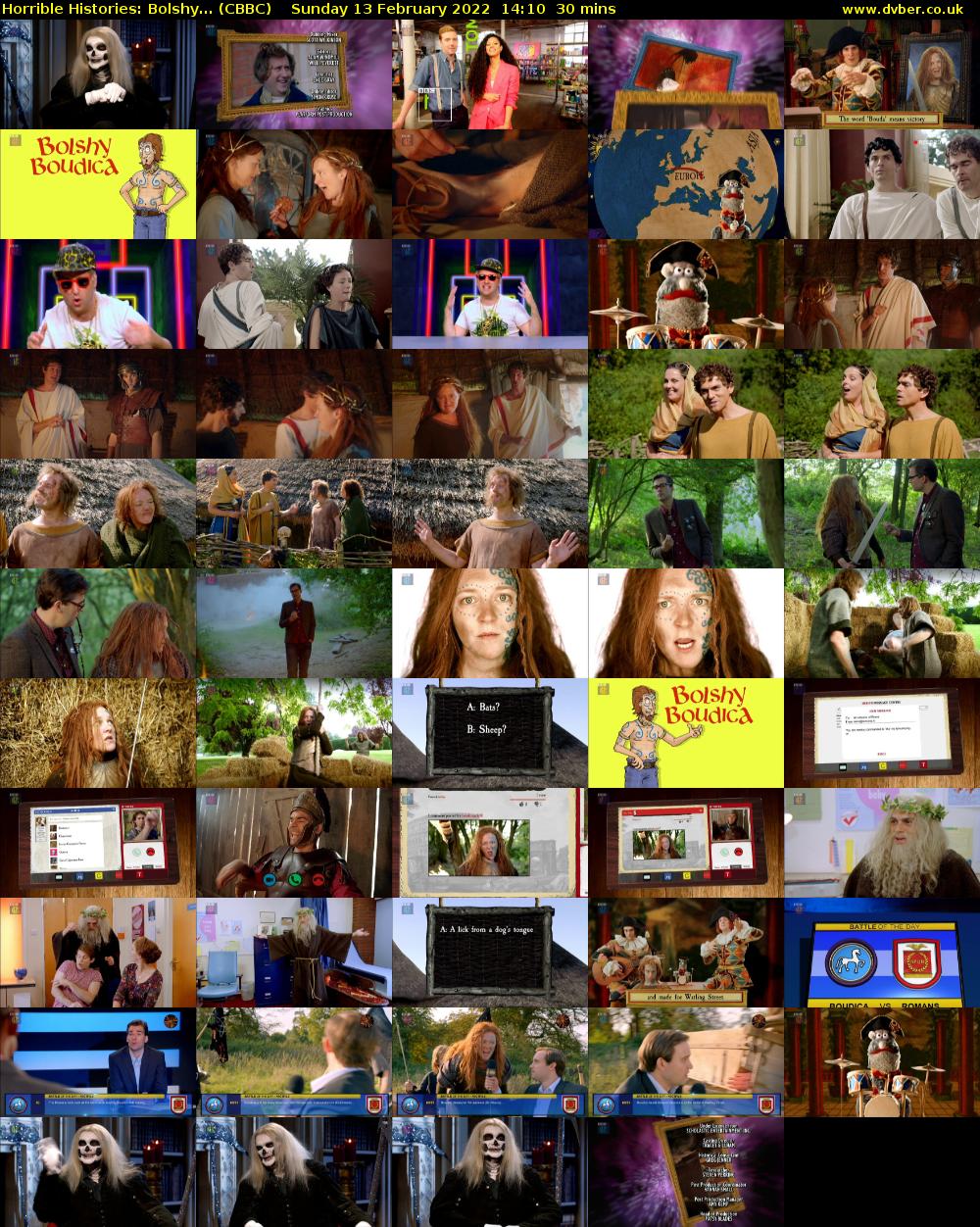 Horrible Histories: Bolshy... (CBBC) Sunday 13 February 2022 14:10 - 14:40