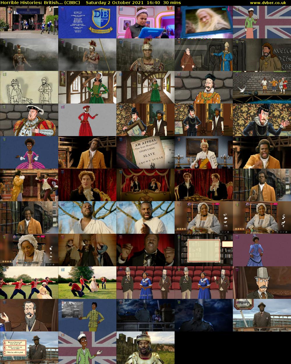 Horrible Histories: British... (CBBC) Saturday 2 October 2021 16:40 - 17:10