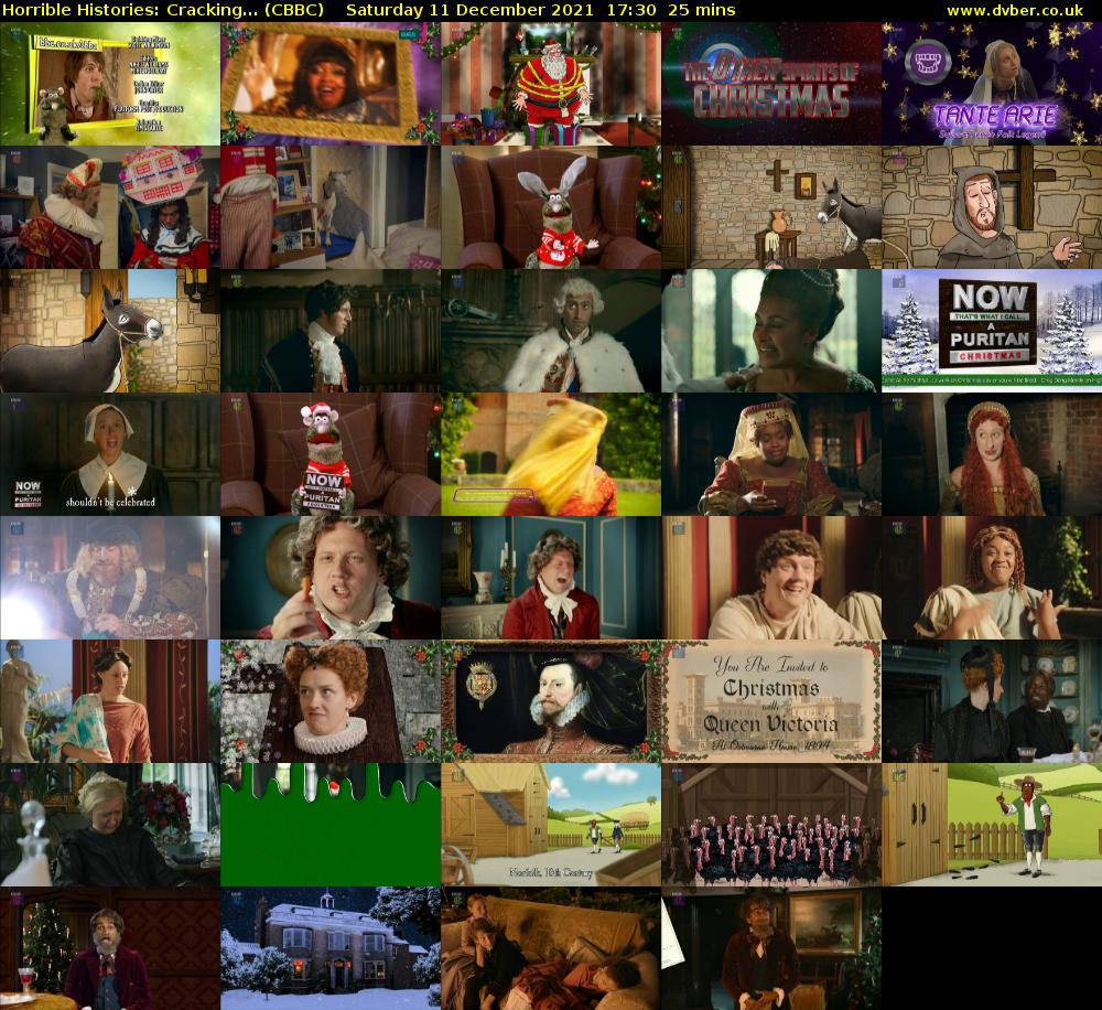Horrible Histories: Cracking... (CBBC) Saturday 11 December 2021 17:30 - 17:55