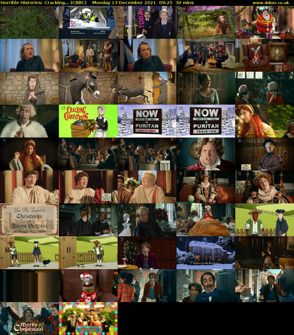Horrible Histories: Cracking... (CBBC) Monday 13 December 2021 09:25 - 09:55