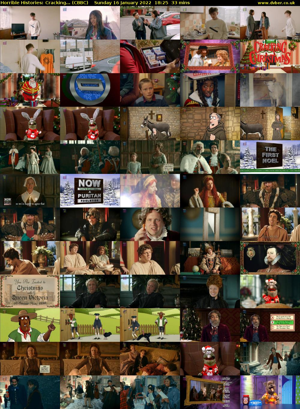 Horrible Histories: Cracking... (CBBC) Sunday 16 January 2022 18:25 - 18:58