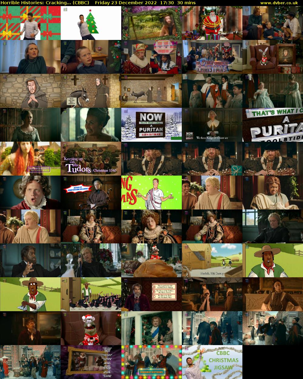 Horrible Histories: Cracking... (CBBC) Friday 23 December 2022 17:30 - 18:00