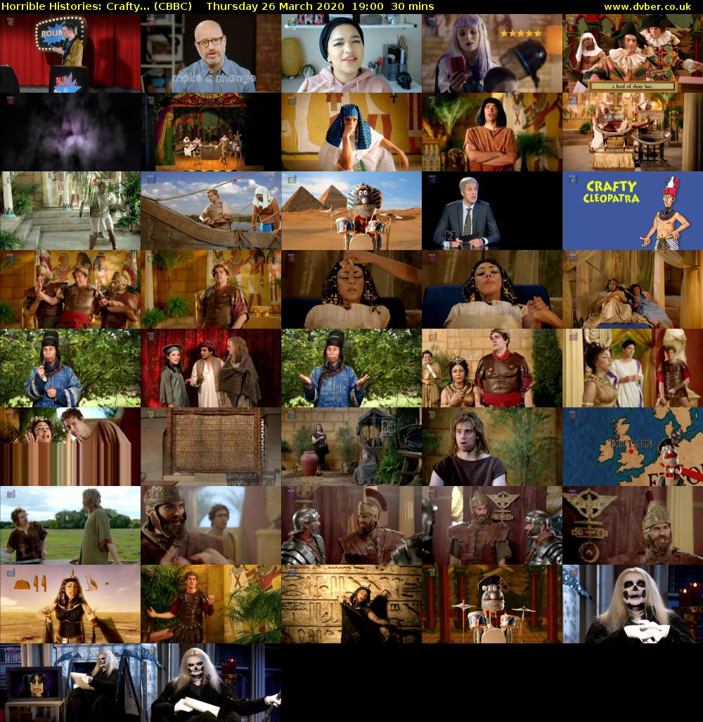 Horrible Histories: Crafty... (CBBC) Thursday 26 March 2020 19:00 - 19:30