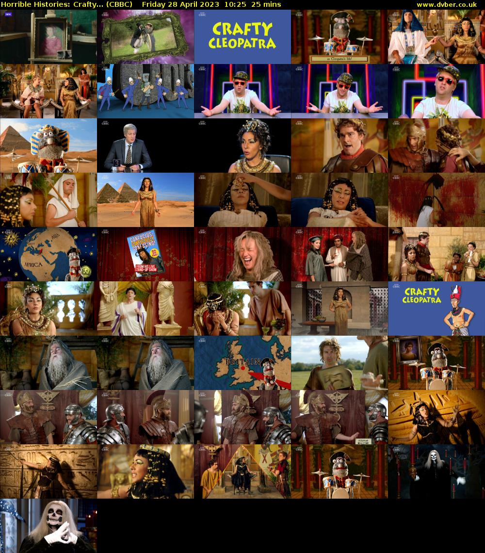 Horrible Histories: Crafty... (CBBC) Friday 28 April 2023 10:25 - 10:50