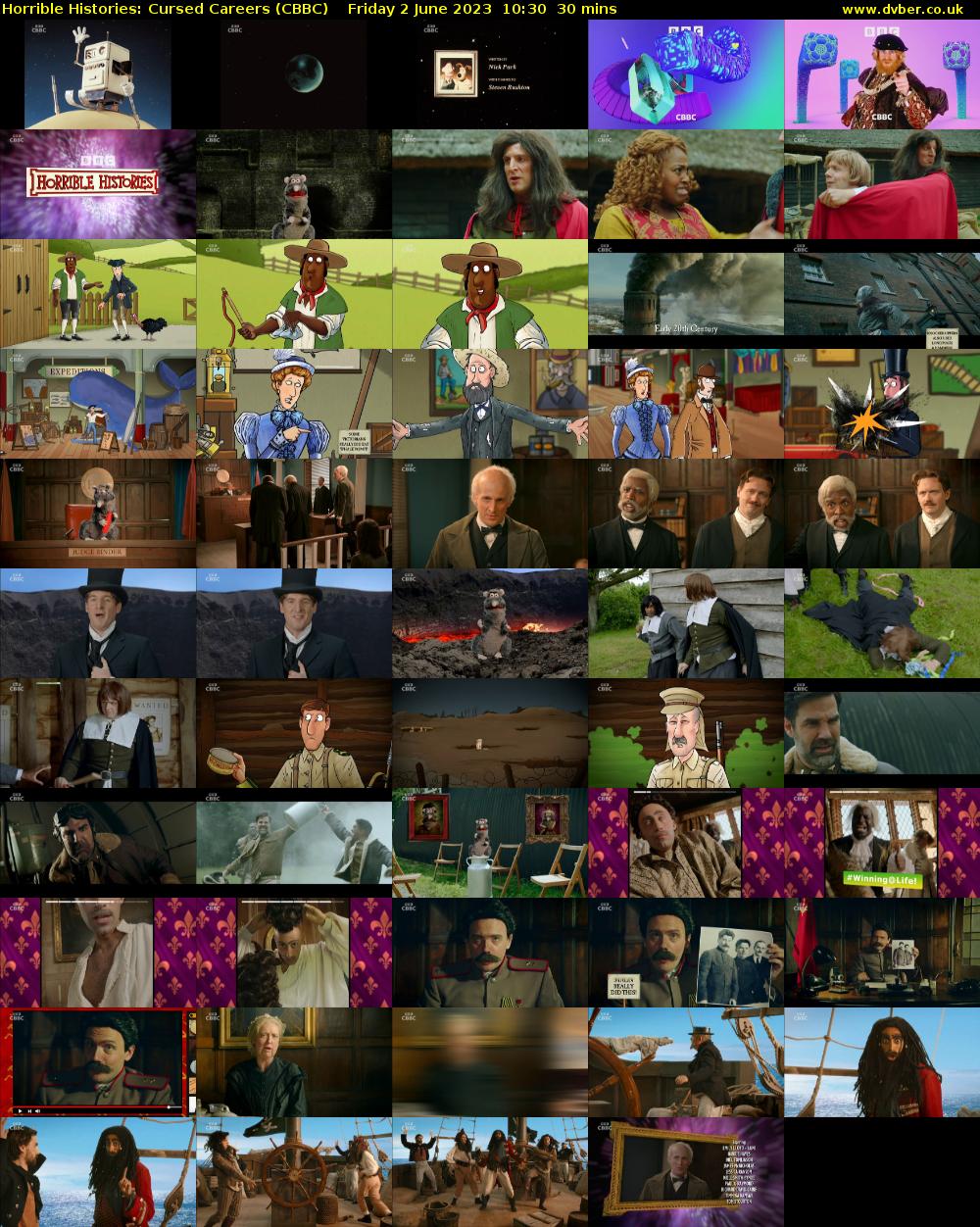 Horrible Histories: Cursed Careers (CBBC) Friday 2 June 2023 10:30 - 11:00
