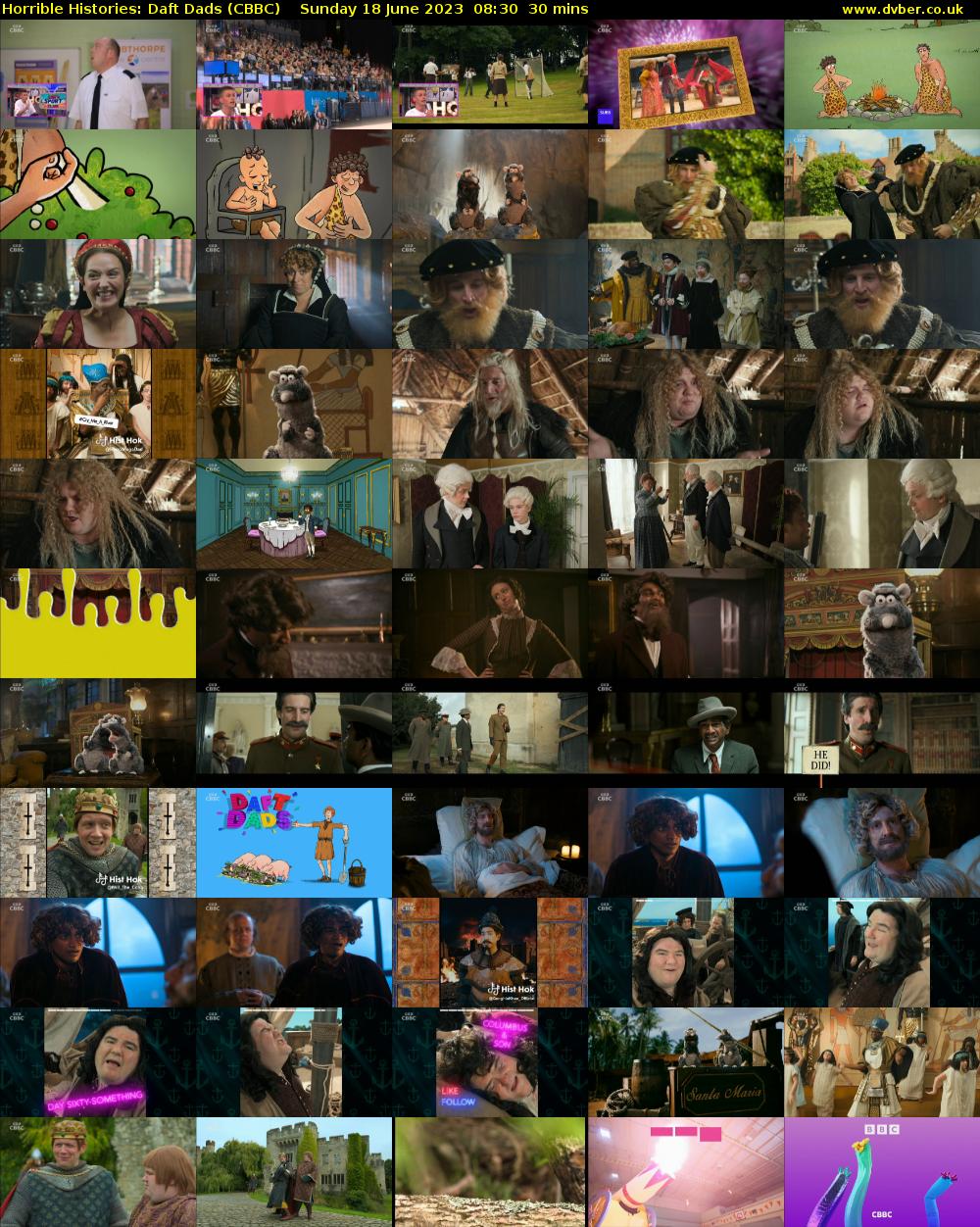 Horrible Histories: Daft Dads (CBBC) Sunday 18 June 2023 08:30 - 09:00