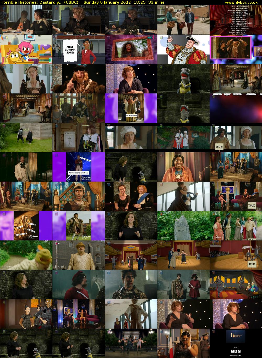 Horrible Histories: Dastardly... (CBBC) Sunday 9 January 2022 18:25 - 18:58