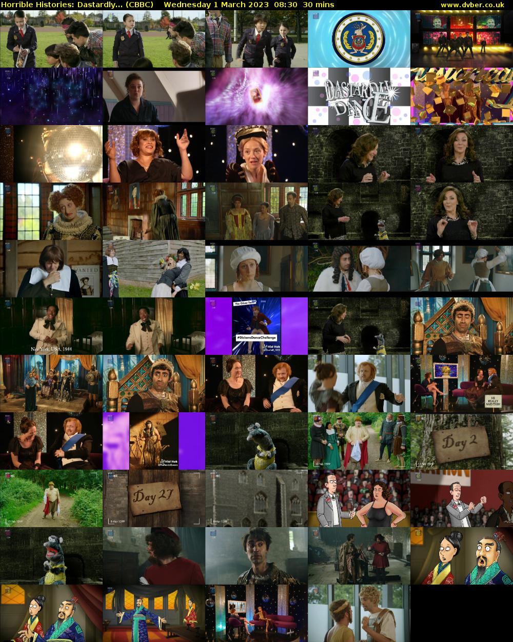 Horrible Histories: Dastardly... (CBBC) Wednesday 1 March 2023 08:30 - 09:00