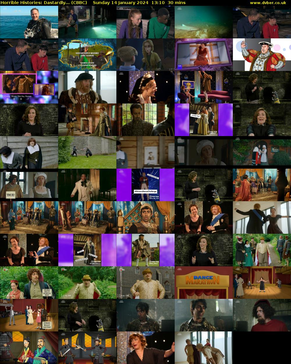 Horrible Histories: Dastardly... (CBBC) Sunday 14 January 2024 13:10 - 13:40