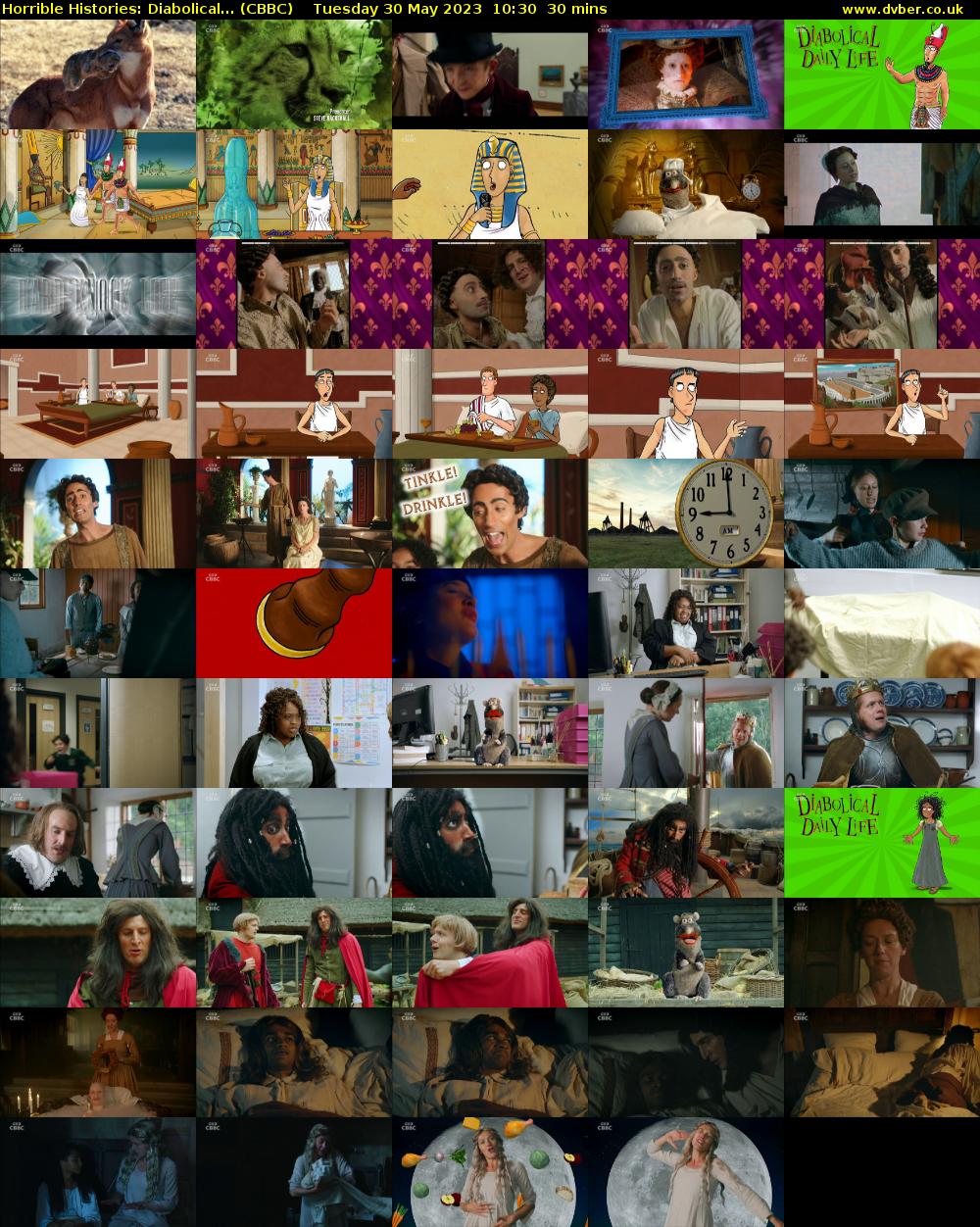 Horrible Histories: Diabolical... (CBBC) Tuesday 30 May 2023 10:30 - 11:00