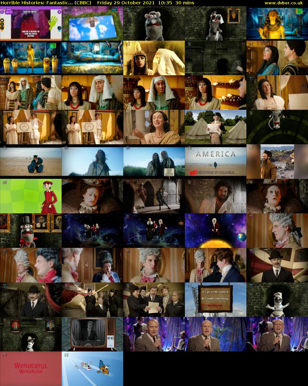 Horrible Histories: Fantastic... (CBBC) Friday 29 October 2021 10:35 - 11:05