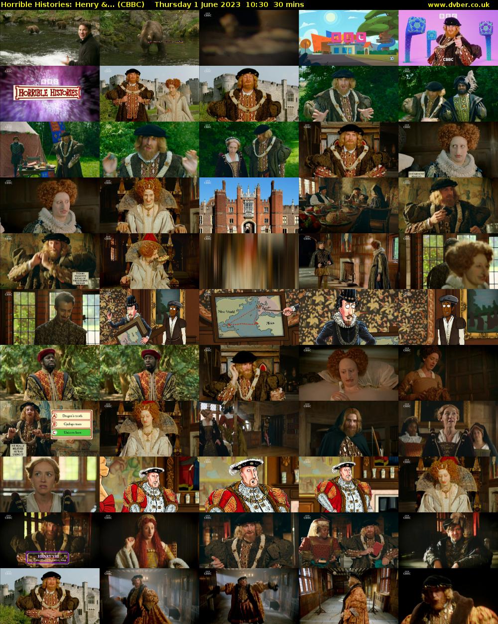 Horrible Histories: Henry &... (CBBC) Thursday 1 June 2023 10:30 - 11:00