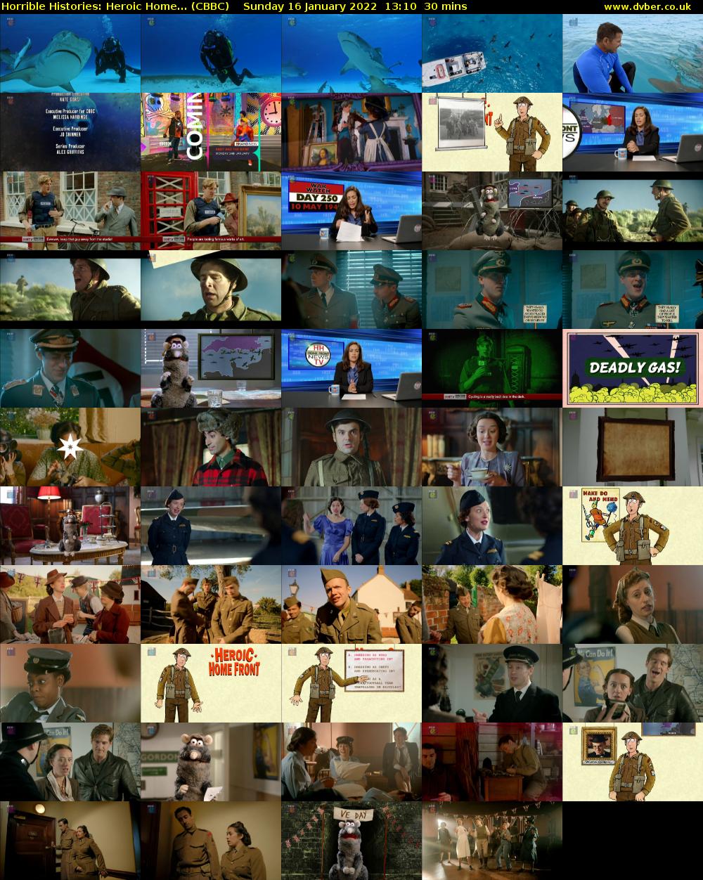 Horrible Histories: Heroic Home... (CBBC) Sunday 16 January 2022 13:10 - 13:40