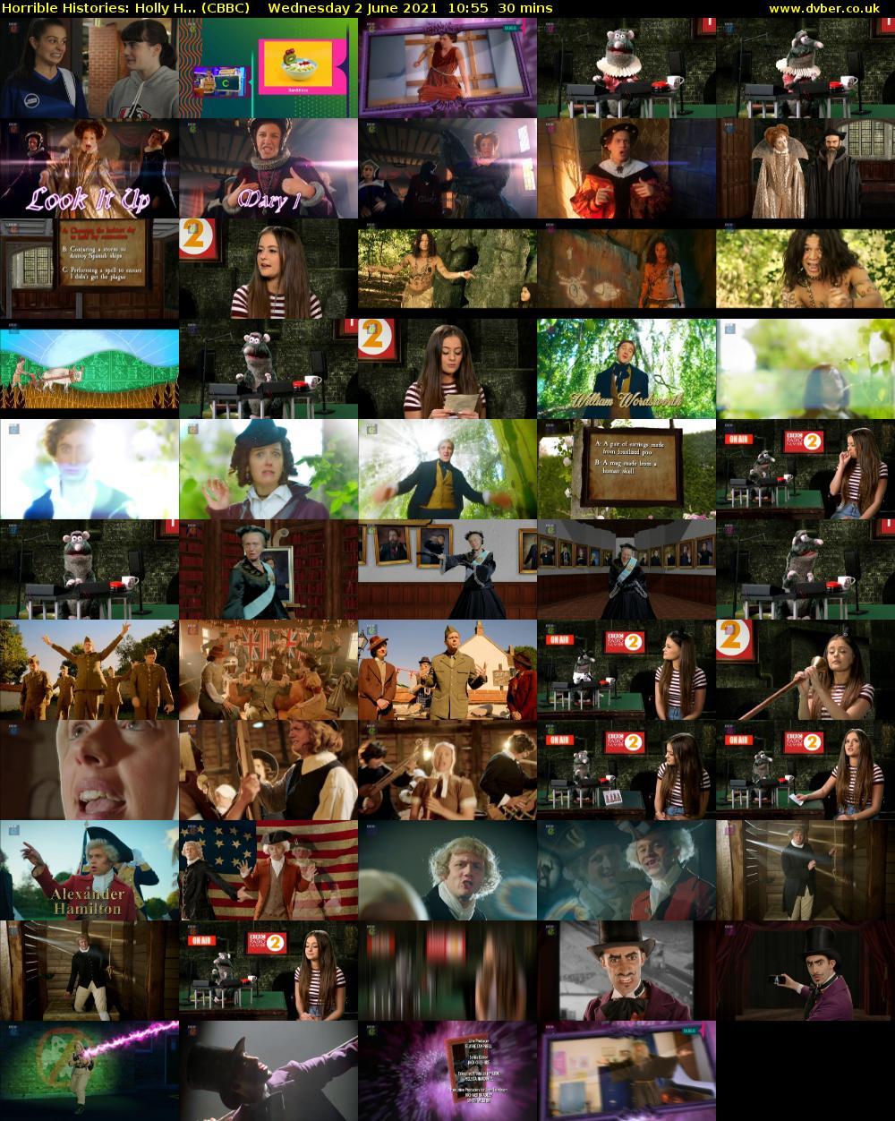Horrible Histories: Holly H... (CBBC) Wednesday 2 June 2021 10:55 - 11:25