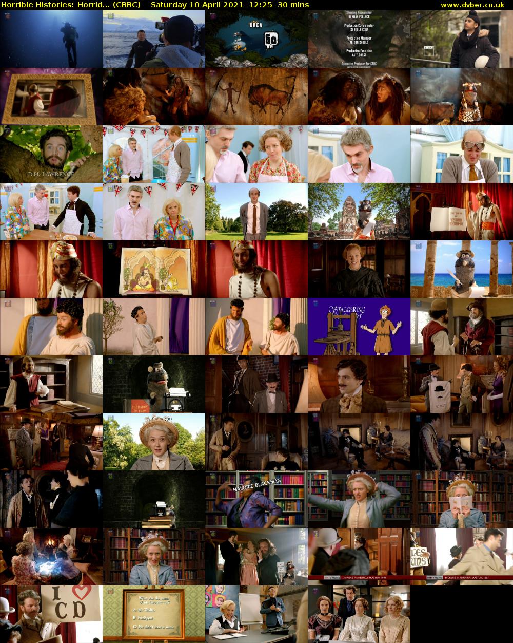 Horrible Histories: Horrid... (CBBC) Saturday 10 April 2021 12:25 - 12:55