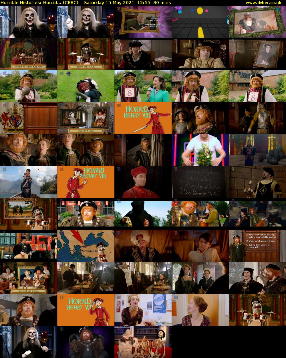 Horrible Histories: Horrid... (CBBC) Saturday 15 May 2021 12:55 - 13:25