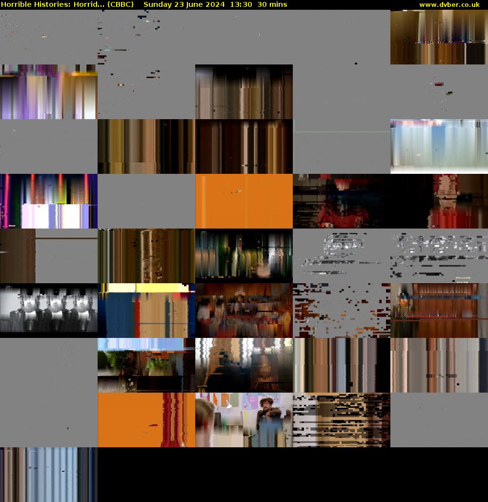 Horrible Histories: Horrid... (CBBC) Sunday 23 June 2024 13:30 - 14:00