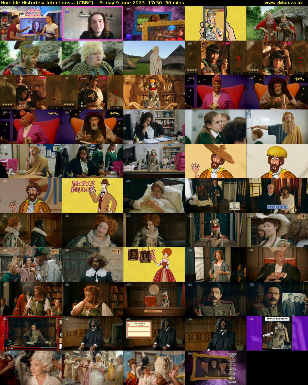 Horrible Histories: Infectious... (CBBC) Friday 9 June 2023 17:30 - 18:00