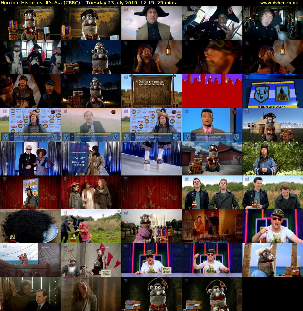 Horrible Histories: It's A... (CBBC) Tuesday 23 July 2019 12:15 - 12:40