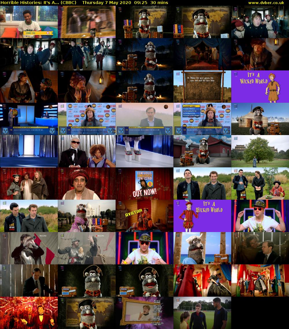 Horrible Histories: It's A... (CBBC) Thursday 7 May 2020 09:25 - 09:55